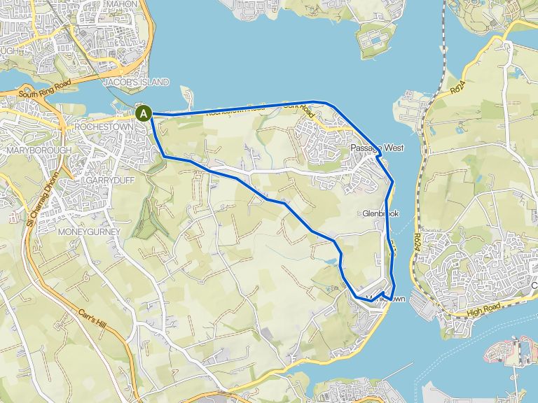 Cork Harbour loop on the Old Crosshaven Railway Path | bike Tour | Komoot